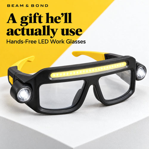 Hands-Free LED Work Glasses